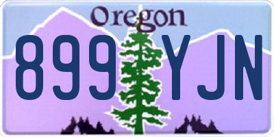 OR license plate 899YJN