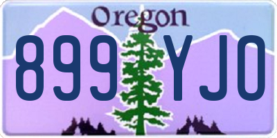 OR license plate 899YJO