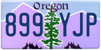 OR license plate 899YJP