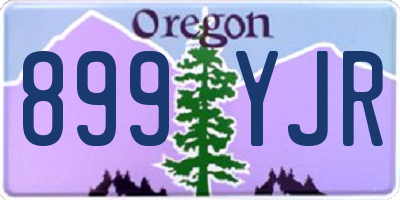 OR license plate 899YJR