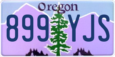 OR license plate 899YJS