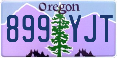 OR license plate 899YJT