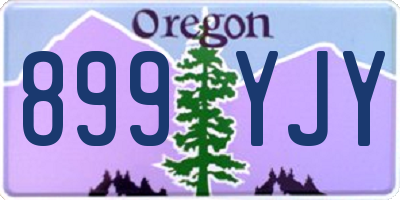 OR license plate 899YJY