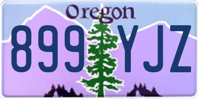 OR license plate 899YJZ