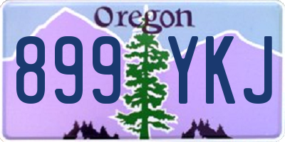 OR license plate 899YKJ
