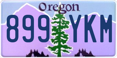 OR license plate 899YKM