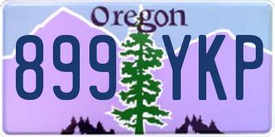 OR license plate 899YKP