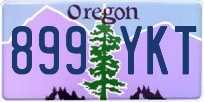 OR license plate 899YKT