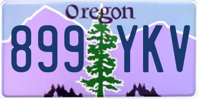 OR license plate 899YKV