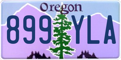 OR license plate 899YLA