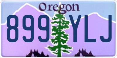 OR license plate 899YLJ