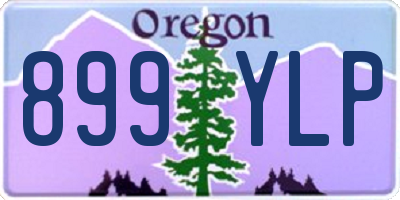 OR license plate 899YLP