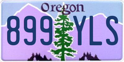 OR license plate 899YLS