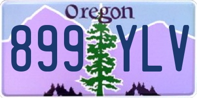 OR license plate 899YLV