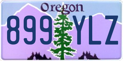 OR license plate 899YLZ