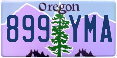 OR license plate 899YMA