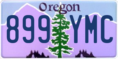 OR license plate 899YMC