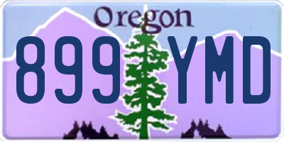 OR license plate 899YMD