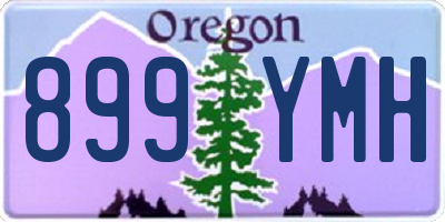 OR license plate 899YMH