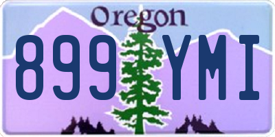 OR license plate 899YMI
