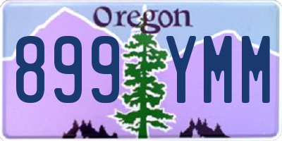 OR license plate 899YMM