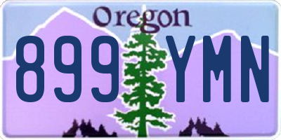 OR license plate 899YMN