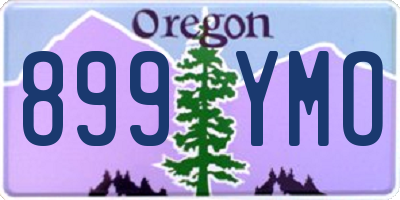 OR license plate 899YMO