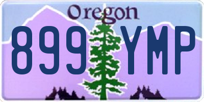 OR license plate 899YMP