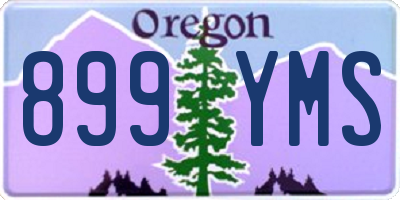 OR license plate 899YMS