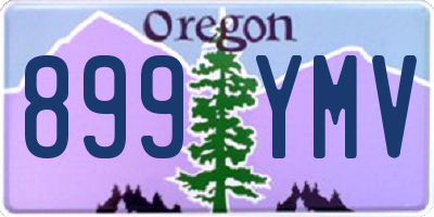 OR license plate 899YMV