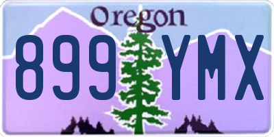 OR license plate 899YMX