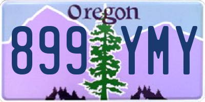 OR license plate 899YMY