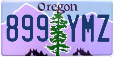 OR license plate 899YMZ