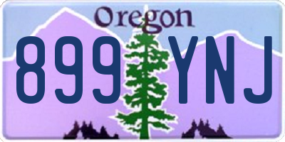 OR license plate 899YNJ