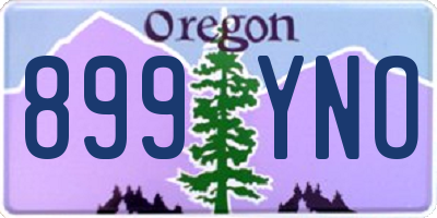 OR license plate 899YNO