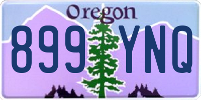 OR license plate 899YNQ