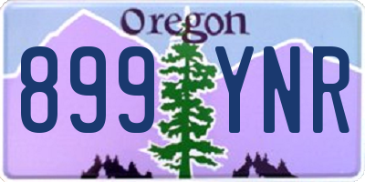 OR license plate 899YNR