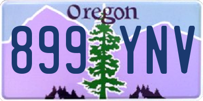 OR license plate 899YNV