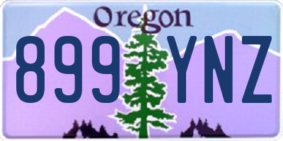 OR license plate 899YNZ