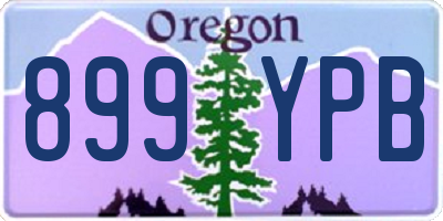 OR license plate 899YPB
