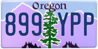 OR license plate 899YPP