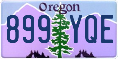 OR license plate 899YQE