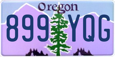 OR license plate 899YQG