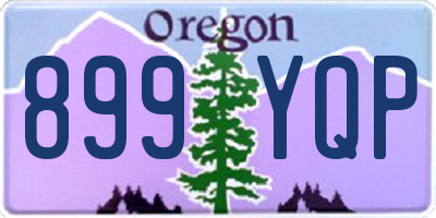 OR license plate 899YQP