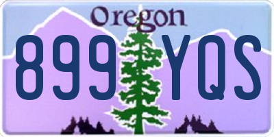 OR license plate 899YQS