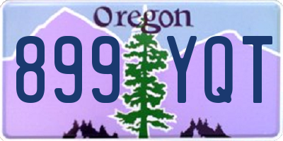 OR license plate 899YQT