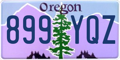 OR license plate 899YQZ