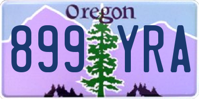 OR license plate 899YRA