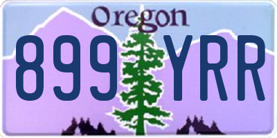 OR license plate 899YRR