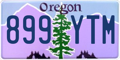 OR license plate 899YTM